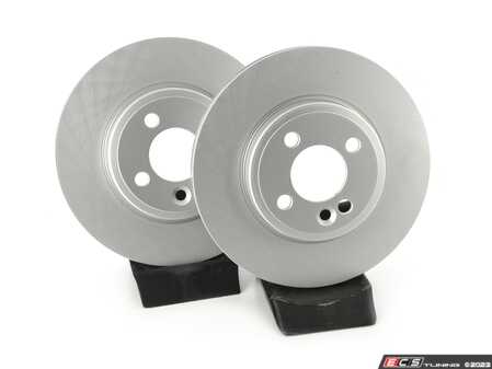 ES#4668611 - 34116858651-P - Front V5 Plain Brake Rotors - Set (280x22) - Precision manufactured and featuring a GeoSpec corrosion-resistant coating - ECS - MINI