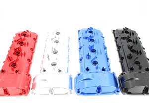 ES#4709459 - S65BVC - VTT S65 Billet Valve Cover Set - Great looks and prevents leaks from cracked plastic valve covers. Includes 1" crankcase breather and two -10 ORB plugs and natural finish titanium hardware. - Vargas Turbo Technologies - BMW