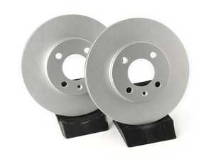 ES#4668412 - 1HM615301E-P - Front V5 Plain Brake Rotors - Set (256x20) - Precision manufactured and featuring a GeoSpec corrosion-resistant coating - ECS - Volkswagen