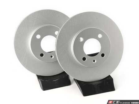 ES#4668412 - 1HM615301E-P - Front V5 Plain Brake Rotors - Set (256x20) - Precision manufactured and featuring a GeoSpec corrosion-resistant coating - ECS - Volkswagen