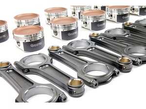 ES#4714497 - 01-275-01735-1 - Weistec Mercedes-Benz AMG M275 M279 Forged Rods And Pistons - Billet Connecting Rods Offer Increased Power Capacity and Heat Dissipation, and Includes Ring Set - Weistec - Mercedes Benz