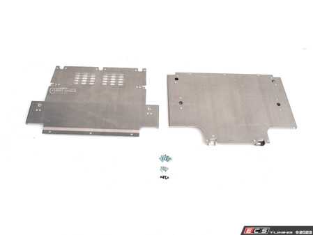 ES#4840411 - 044137la01KT - C8 RS6 / RS7 / S6 / S7 Street Shield Skid Plate  - Protect vital drivetrain and chassis components from costly damage with a durable 3.3mm aluminum skid plate! - ECS - Audi