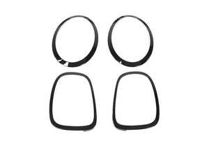 ES#4714527 - 51137449209KT4 - Headlight And Taillight Trim Rings Set Jet Black - MINI F55/F56/F57 - Main Trim piece in a kit to upgrade the looks of your MINI - Bremmen Parts - MINI