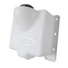 ES#4714702 - 1.25G-UMT-CL - 1.25 Gallon Heavy-Duty Universal Methanol Tank - Clear/White - Heavy-duty yet compact tank that is compact and flexible allowing for a wide range of mounting on any flat vertical surface in the trunk. - Burger Motorsports - Audi BMW Volkswagen Mercedes Benz MINI Porsche