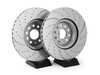 ES#2620432 - GD7612 - Front GD Sport Rotors - Pair (340x30) - Upgrade to a slotted / dimpled rotor for improved braking - EBC - Audi Volkswagen