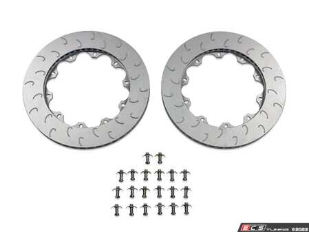 ES#4714874 - 034-304-2012 - Replacement Rear Rotor Ring Set - Mk8 Golf R & Audi 8Y S3 - To be used with the 2-Piece Floating Rear Brake Rotor Upgrade Kit for Mk8 Golf R & Audi 8Y S3 - 034Motorsport - Audi Volkswagen