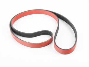 ES#4661035 - 6PK1697 - Performance Kevlar Reinforced Accessory Belt - N47 N57 - Our Red Kevlar accessory Belts are both an aesthetic improvement and a performance alternative to a traditional belt. Replaces BMW # 11288519128, 11288512067, and 11288507415 - ECS - BMW