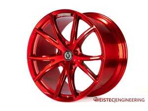 ES#4714884 - AMGGTFM101RED - Weistec Engineering FM101 Forged Monoblock Wheels Race Red - Staggered Set Of Four - 20"x9.5" and 21"x11.5" provides an aggressive stance as well as plenty of clearance for larger brake calipers in the front and rear. - Weistec - Mercedes Benz