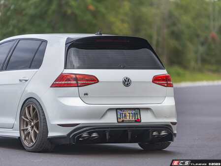 ES#4508226 - 039582LA01-01KT - MK7 Golf R Functional Aerodynamic Rear Diffuser Kit - Combine function, form and aesthetics to provide an increase in downforce without additional drag! - ECS - Volkswagen