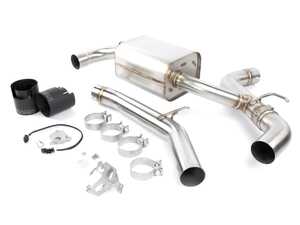 ES#4715029 - D660-0097-BLK - Performance Valved Axle-Back Exhaust - Black Tips - Improve your Supra's exhaust tone and appearance - Reduces weight and improves power by +4 HP and +3 ft-lb - Dinan - BMW