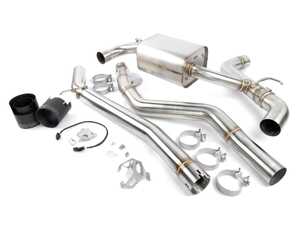 ES#4699308 - D660-0096-BLK - Performance Valved Cat-Back Exhaust - Black Tips - Improve your Supra's exhaust tone and appearance - Reduces weight and improves power by +6 HP and +5 ft-lb - Dinan - BMW