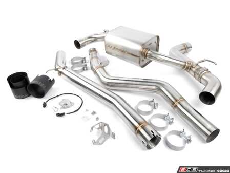 ES#4699308 - D660-0096-BLK - Performance Valved Cat-Back Exhaust - Black Tips - Improve your Supra's exhaust tone and appearance - Reduces weight and improves power by +6 HP and +5 ft-lb - Dinan - BMW