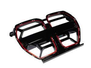 ES#4715085 - ATK-BM-0412-RL - Competitzione Redline Front Grille - G80 M3 | G82/ G83 M4 - Replace your damaged or lost front grilles! - AUTOTECKNIC - BMW