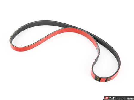 ES#4661027 - 6PK1120 - Performance Kevlar Reinforced Accessory Belt 06J260849D - Our Red Kevlar accessory Belts are both an aesthetic improvement and a performance alternative to a traditional belt. - ECS - Audi Volkswagen