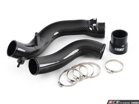 ES#4715087 - 048056laKT - 8Y RS3 High Flow Charge Pipe Kit - Carbon Fiber - Improve airflow, improve turbo efficiency, shed weight and gain power with our High Flow Charge Pipe Kit! - ECS - Audi