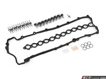 ES#4714660 - 11122247447KT - M57 Valve Cover Gasket Replacement Kit - Includes the valve cover gasket and hardware, fuel injector o-rings, fuel injector gaskets, and turbo oil line seals - Assembled By ECS - BMW