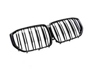 ES#4715475 - ATK-BM-0613-DS-G - Autotecknic Painted Dual-Slat Front Grille - G05 X5 - The perfect blackout grille option for your G05 X5! - AUTOTECKNIC - BMW
