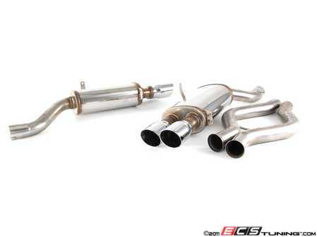 ES#1893836 - 16814 - Cat Back Exhaust - 2.5" stainless steel with quad 3.5" polished stainless tips - Magnaflow - 