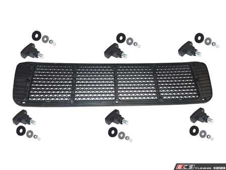 ES#4715729 - 91155941101KT1 - Porsche Decklid Ventilation Grille Kit - Black Grille, With New Hardware for Installation! - Hamburg Tech - Porsche