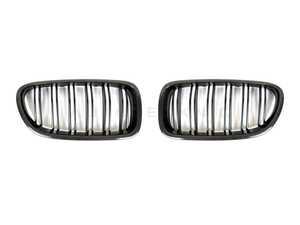 ES#4715732 - ATK-BM-0067-DS-C - Carbon Fiber Dual-Slat Front Grille Set - F10 5-Series / M5 - The perfect carbon fiber grille upgrade for your 5-series! - AUTOTECKNIC - BMW
