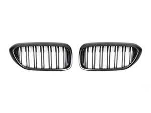 ES#4715747 - ATK-BM-0250-DS-C - Dual-Slat Carbon Fiber Front Grille Set - G30 5-Series - The perfect carbon grille addition to your 5-series! - AUTOTECKNIC - BMW
