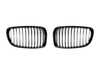 ES#4715749 - ATK-BM-0200-GB - Blackout Front Kidney Grille Set - Gloss Black - E82/E88 1-series & 1M - The perfect blackout grille option for your 1-Series! - AUTOTECKNIC - BMW
