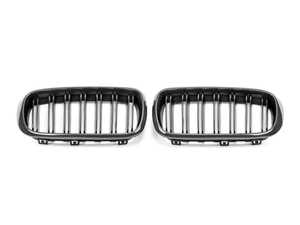 ES#4715837 - ATK-BM-0174-DS-C - Carbon Fiber Dual-Slat Front Grille Set - F15 X5 / F85 X5M & F16 X6 / F86 X6M - The perfect carbon grille upgrade for your X5/X6 - AUTOTECKNIC - BMW