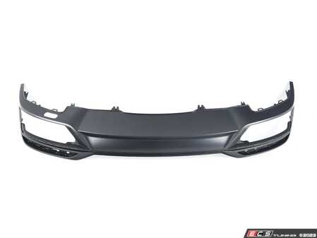 ES#4022569 - 8W0807521AARU6 - Rear Bumper Valance - Satin Black - Rear valance for dual exit, single tip design - Genuine Volkswagen Audi - Audi