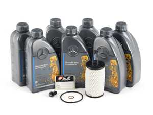 ES#4609284 - W212E350OILECSKT - W212 E350 Oil Change Kit (5w-40) - With ECS Magnetic Drain Plug - All the same components your Mercedes-Dealer would use to service your W212 E350 except with an ECS Magnetic Drain Plug - Genuine Mercedes Benz - Mercedes Benz