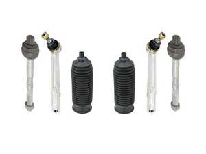 ES#4715956 - 20001-00606 - Porsche 911 996 Turbo Boxster 986 Tie Rod End Inner & Outer With Steering Rack Boots - Set Of 6 - Featuring Hamburg Technic Front Axle Steering Tie Rod Refresh Kit for Left & Right Side! - Hamburg Tech - Porsche