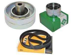ES#4907857 - 92810515700KT - Porsche 928 Tension Roller Engine Timing Idler For Camshaft Timing Belt With Belt - Set Of 3	 - Featuring Continental Belt, Genuine Tensioner Roller, and INA small tensioner roller - Assembled By ECS - Porsche
