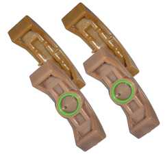 ES#4715971 - 20001-00613 - Porsche 911 996 986 Boxster Timing Chain Rail For Solenoid Actuator Adjuster - Set Of 4 - Replace the worn guide rails on your chain tensioner without replacing the whole unit - Hamburg Tech - Porsche