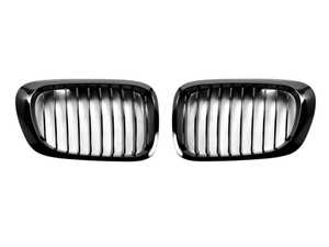 ES#4716011 -  ATK-BM-0030-GB - Autotecknic Glazing Black Front Grille Set  - E46 3-Series Coupe Pre-Facelift / M3 - The perfect black grille upgrade for your 3-series! - AUTOTECKNIC - BMW