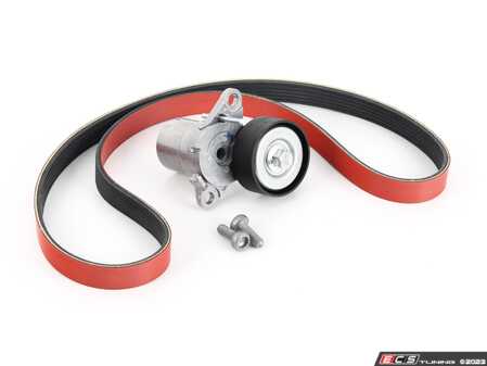 ES#4714572 - 6PK11001KT - Accessory Belt Kit With ECS Performance Kevlar Reinforced Accessory Belt - Keep your drive belt tight with an ECS Performance Kevlar Reinforced Accessory Belt, tensioner, and hardware. - Assembled By ECS - Audi