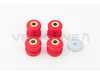 ES#4701615 - POW-018-75 - Polyurethane Front Subframe Bushings - M10 - Red (Street) - Set of Four - Offers more precise feel and quicker reactions to steering input while eliminating unwanted suspension movement - Verkline - Audi