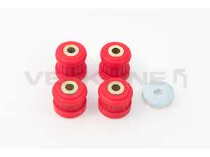 ES#4701627 - POW-024-75 - Polyurethane Front Subframe Bushings - M12 - Red (Street) - Set of Four - Offers more precise feel and quicker reactions to steering input while eliminating unwanted suspension movement - Verkline - Audi