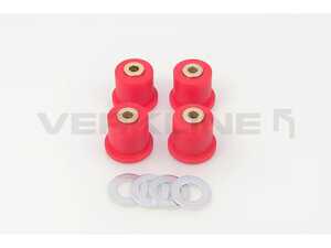 ES#4701582 - POW-001-75 - Polyurethane Lower Control Arm Bushings - Red (Street) - Set of Four - Control movement and maintain wheel alignment - Verkline - Audi