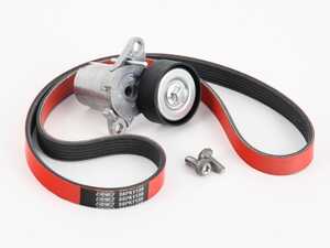 ES#4698383 - 06L903137AKKT - Accessory Belt Kit With ECS Performance Kevlar Reinforced Accessory Belt - Keep your drive belt tight with an ECS Performance Kevlar Reinforced Accessory Belt, tensioner, and hardware. - Assembled By ECS - Volkswagen