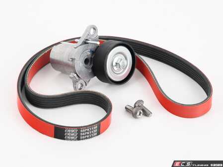 ES#4698383 - 06L903137AKKT - Accessory Belt Kit With ECS Performance Kevlar Reinforced Accessory Belt - Keep your drive belt tight with an ECS Performance Kevlar Reinforced Accessory Belt, tensioner, and hardware. - Assembled By ECS - Volkswagen