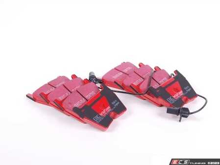 ES#520368 - DP31513C -  Front RedStuff Performance Front Brake Pad Set - High performance street pad featuring Kevlar technology, includes wear sensors - EBC - Audi