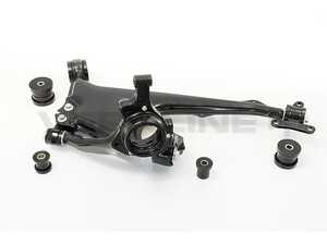 ES#4701630 - POW-029-85 - Full Polyurethane Rear Control Arm Bushing Kit - Black (Track) - Control movement and maintain wheel alignment - Verkline - Audi