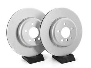 ES#4669080 - 34206894382-P - Rear V5 Plain Brake Rotors - Set (345x24) - Precision manufactured and featuring a GeoSpec corrosion-resistant coating - ECS - BMW