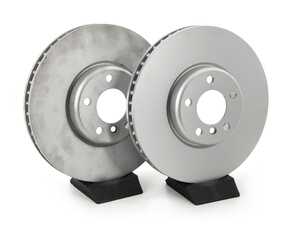 ES#4669090 - 34116898729-P - Front V5 Plain Brake Rotors - Set (348x36) - Precision manufactured and featuring a GeoSpec corrosion-resistant coating - ECS - BMW