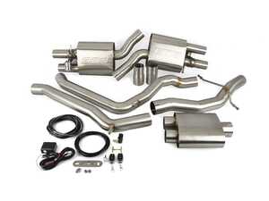 ES#4715998 - 053024LA - C7.5 A6 Facelift 2.0T Cat back Exhaust - Enhance the exhaust note on your A6's exhaust system with our valved cat-back exhaust system! - ECS - Audi