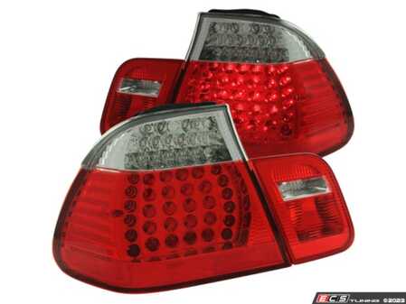 ES#4716280 - anz321004 - Anzo BMW Taillights - 3 Series E46 Sedan - Red/Clear - Plug and play red/clear housings for a unique look and improved visibility. Select your favorite bulbs! - Anzo - BMW