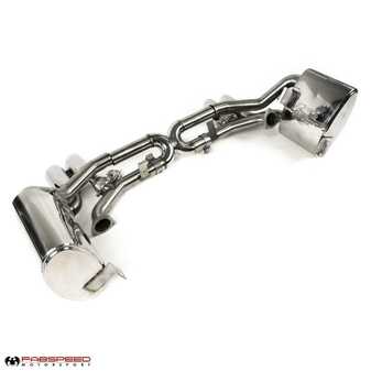 ES#4716376 - FS.POR.9972.VEEP - Fabspeed Porsche 997.2 (2009-2012) Carrera Valvetronic Exhaust System - Polished Stainless Steel Quad Tips - Complete Valvetronic exhaust system that replaces both the side and center mufflers! - Fabspeed - Porsche