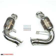 ES#4716379 - FS.POR.MCNTS.SC - Fabspeed Porsche Macan (2014-2018) Turbo / GTS / S Sport Catalytic Converters  - Made from 100% T304 stainless steel! This HJS catalytic converter will support 1200HP+! - Fabspeed - Porsche