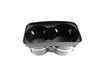ES#418366 - 7L6858602C9B9 - Cup Holder Assembly - Satin Black - Located in the center console and includes rubber insert - Genuine Volkswagen Audi - Volkswagen