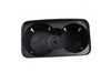 ES#418366 - 7L6858602C9B9 - Cup Holder Assembly - Satin Black - Located in the center console and includes rubber insert - Genuine Volkswagen Audi - Volkswagen