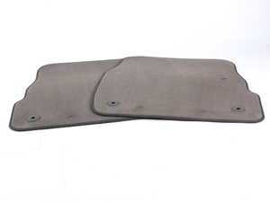 ES#366001 - 4B0061226EE3K2 - Rear Carpeted Floor Mats - Light Platinum (Grey) - Keep your interior carpet protected - Genuine Volkswagen Audi - Audi